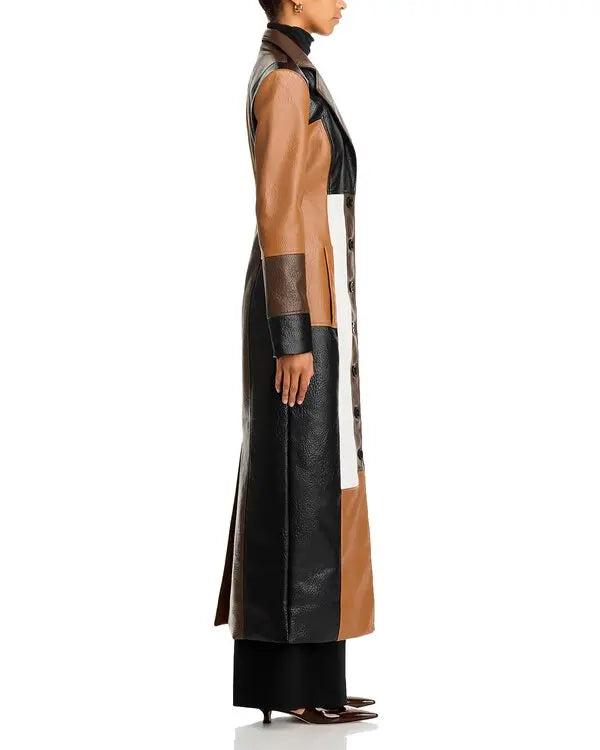 Cobo V neck Leather COAT™